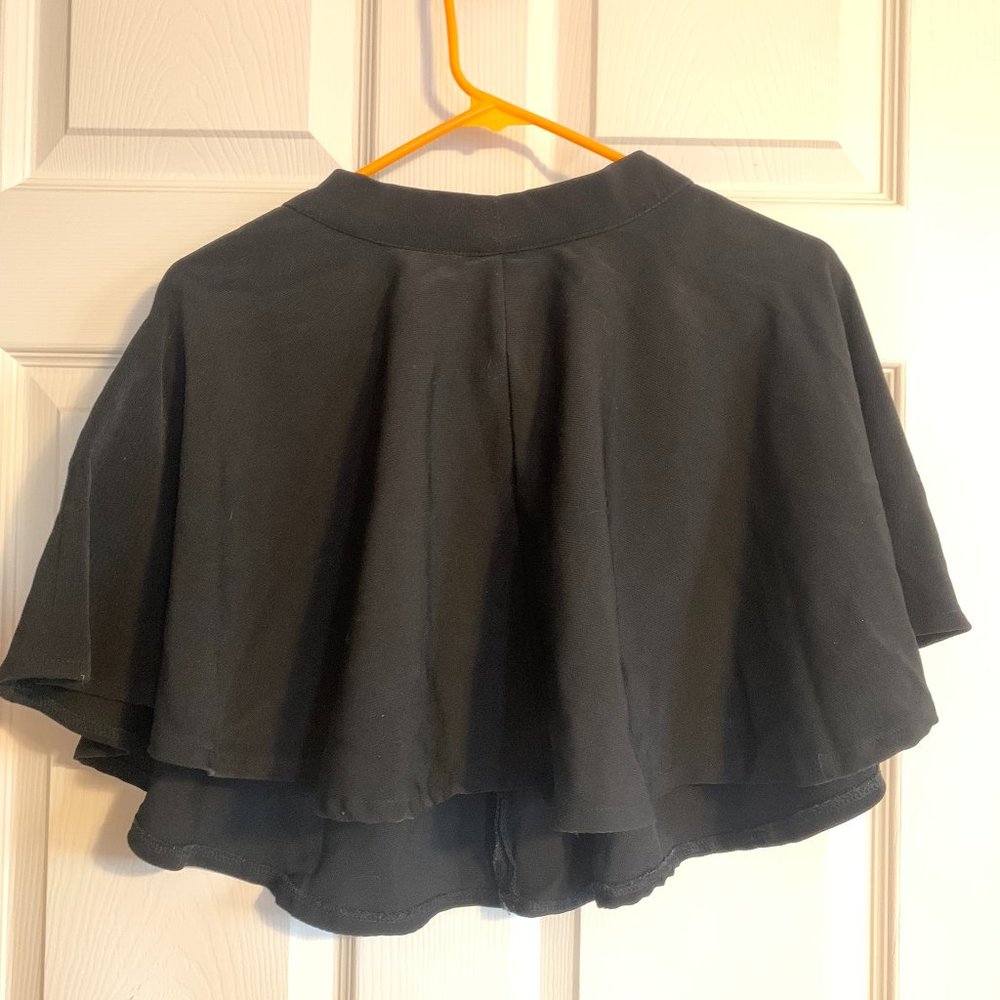 Black mini skirt